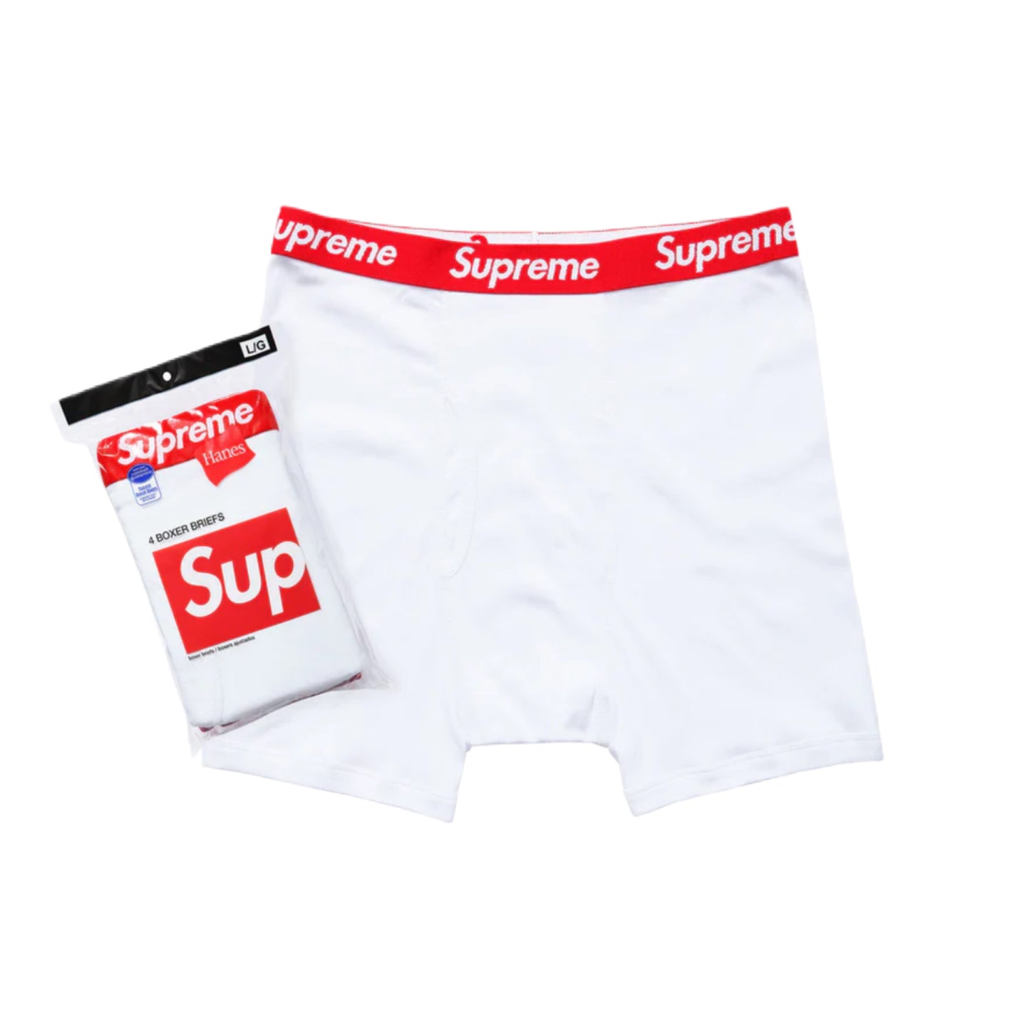 Supreme Boxer Briefs White