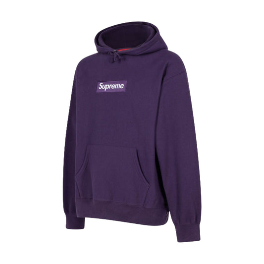 Supreme Box Logo Hooded Sweatshirt Dark Purple