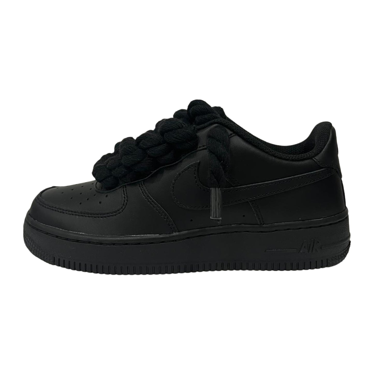 Nike Air Force 1 '07 Low Black Black Rope Laces