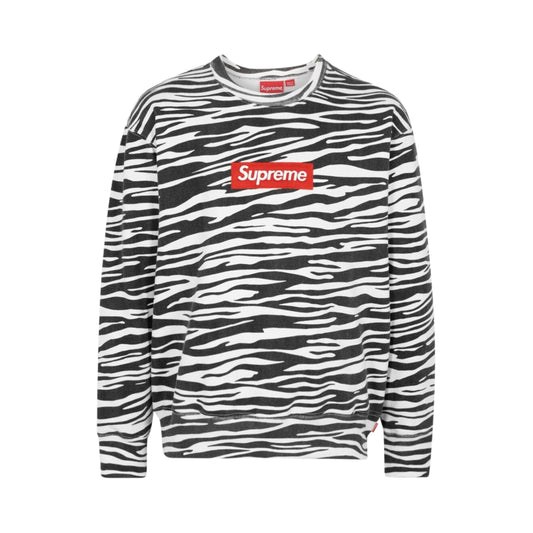 Supreme Box Logo Crewneck Zebra