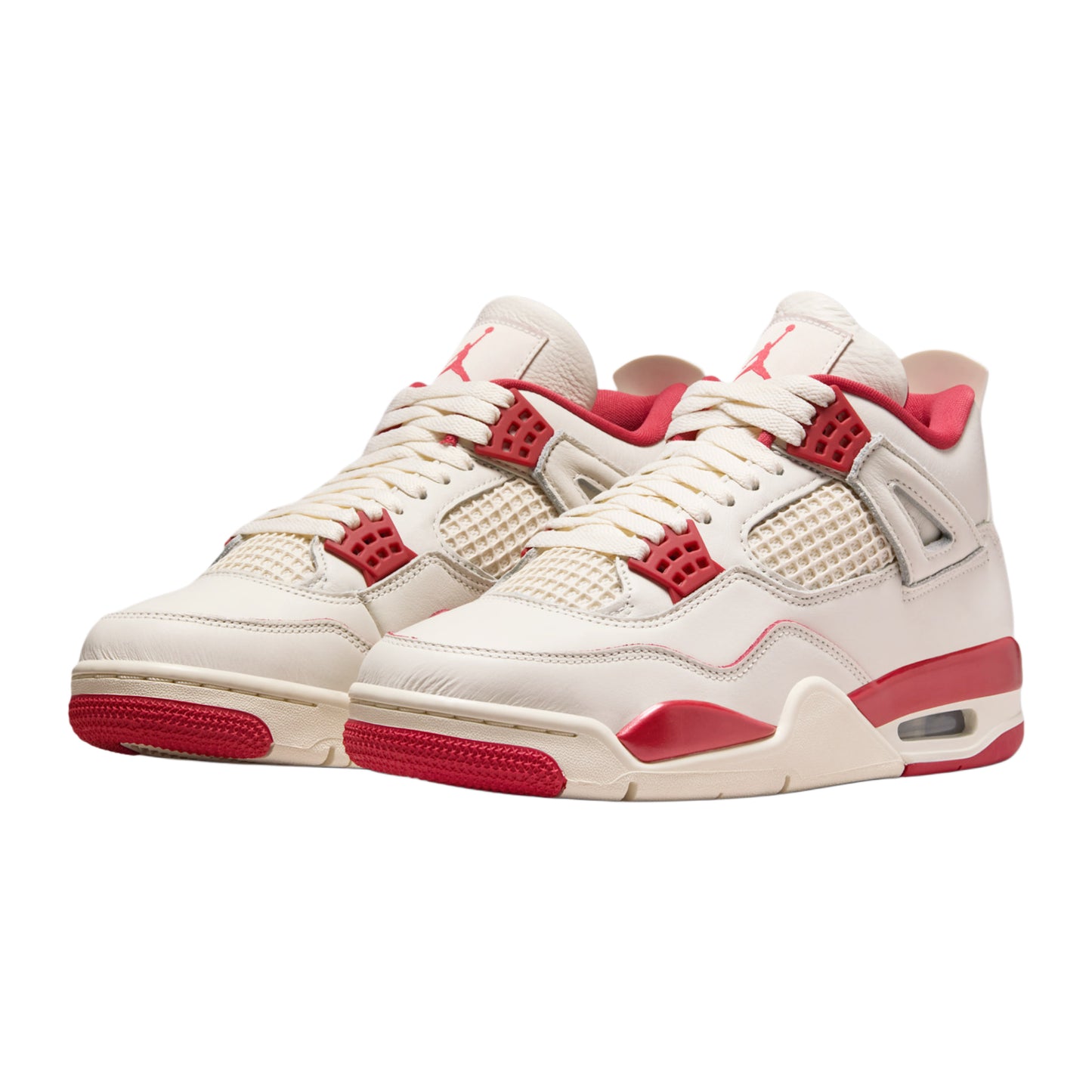 Air Jordan 4 Retro Pale Ivory and Tough Red