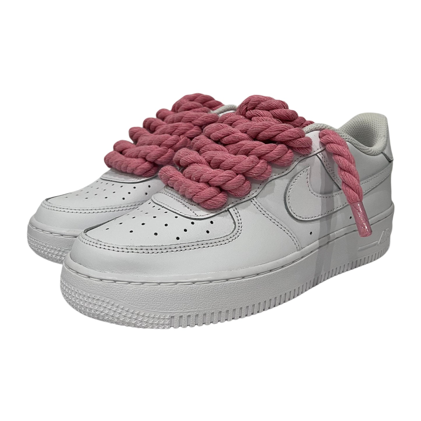 Nike Air Force 1 '07 Low White Pink Rope Laces