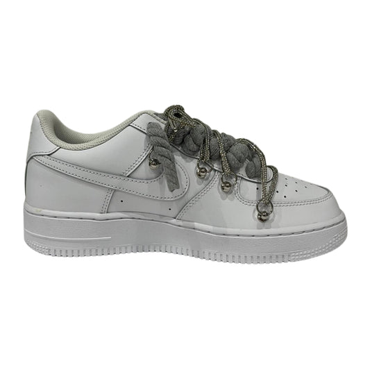 Nike Air Force 1 '07 Low White Grey Rope Chain Laces