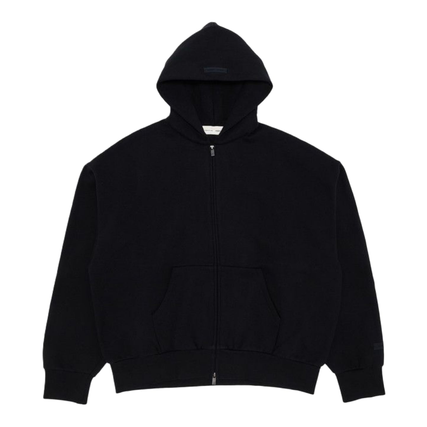 Fear Of God Essentials Classic Full Zip-Up Hoodie "Jet Black"