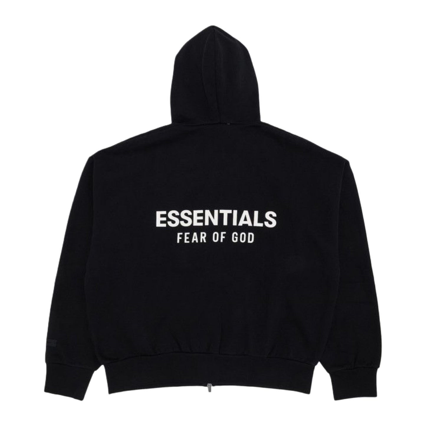 Fear Of God Essentials Classic Full Zip-Up Hoodie "Jet Black"