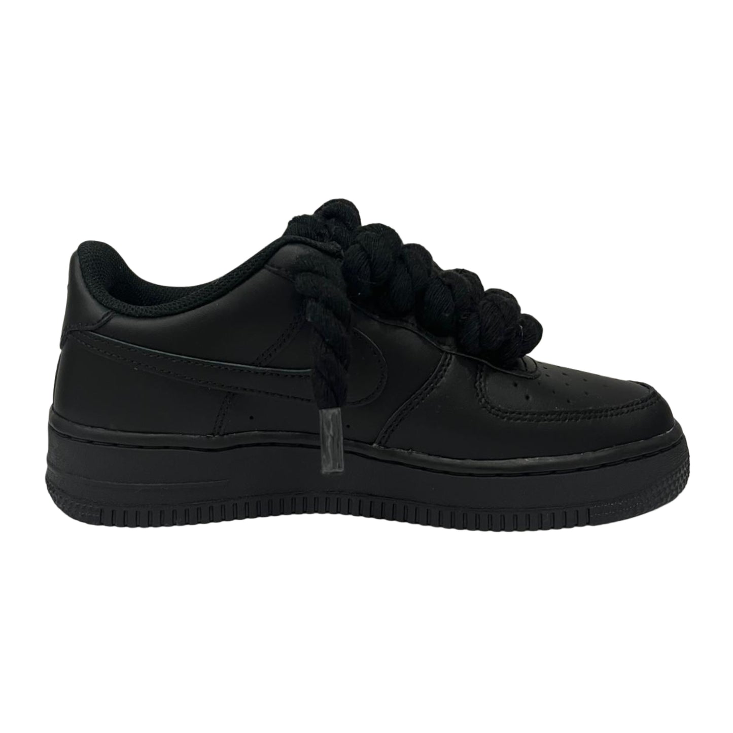 Nike Air Force 1 '07 Low Black Black Rope Laces