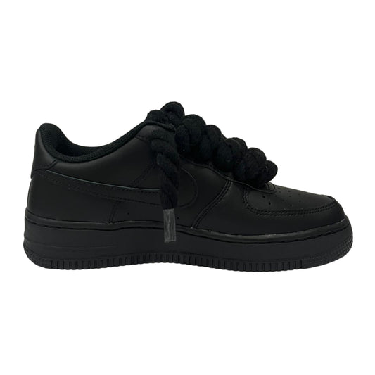 Nike Air Force 1 '07 Low Black Black Rope Laces