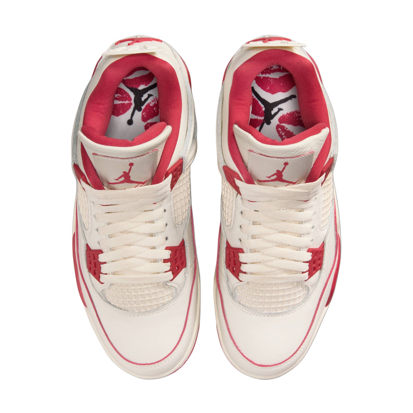 Air Jordan 4 Retro Pale Ivory and Tough Red